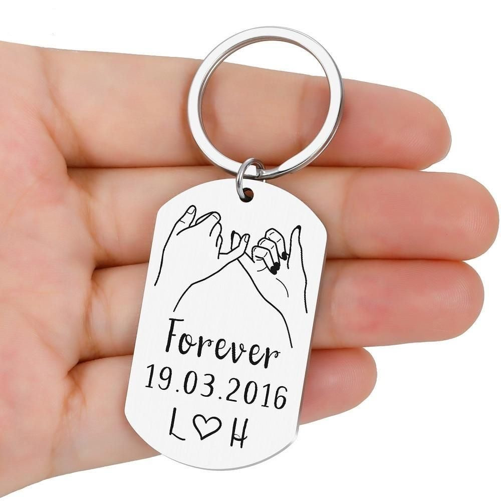 Couple ID keychain