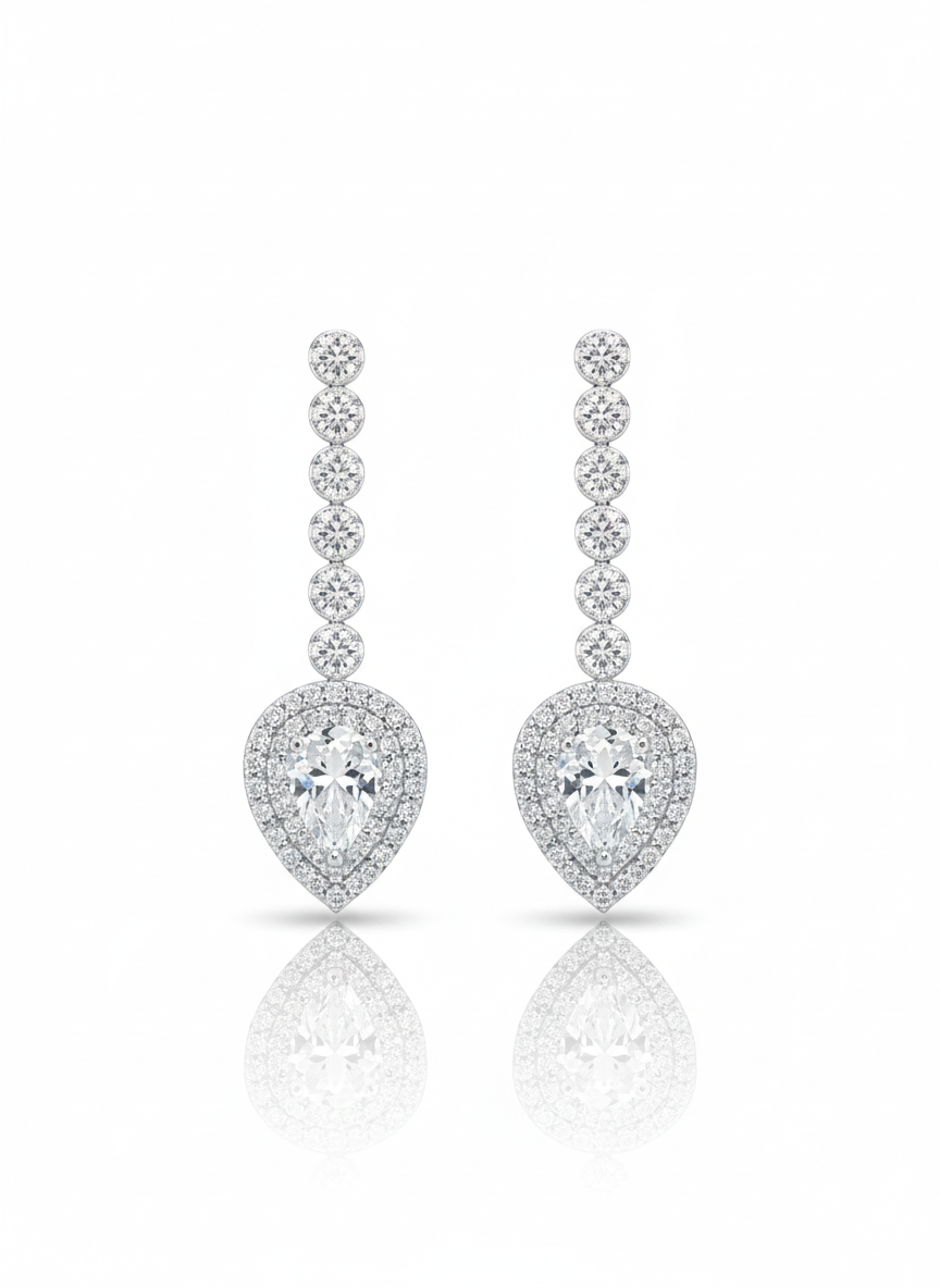 Diamond Clusters Earring