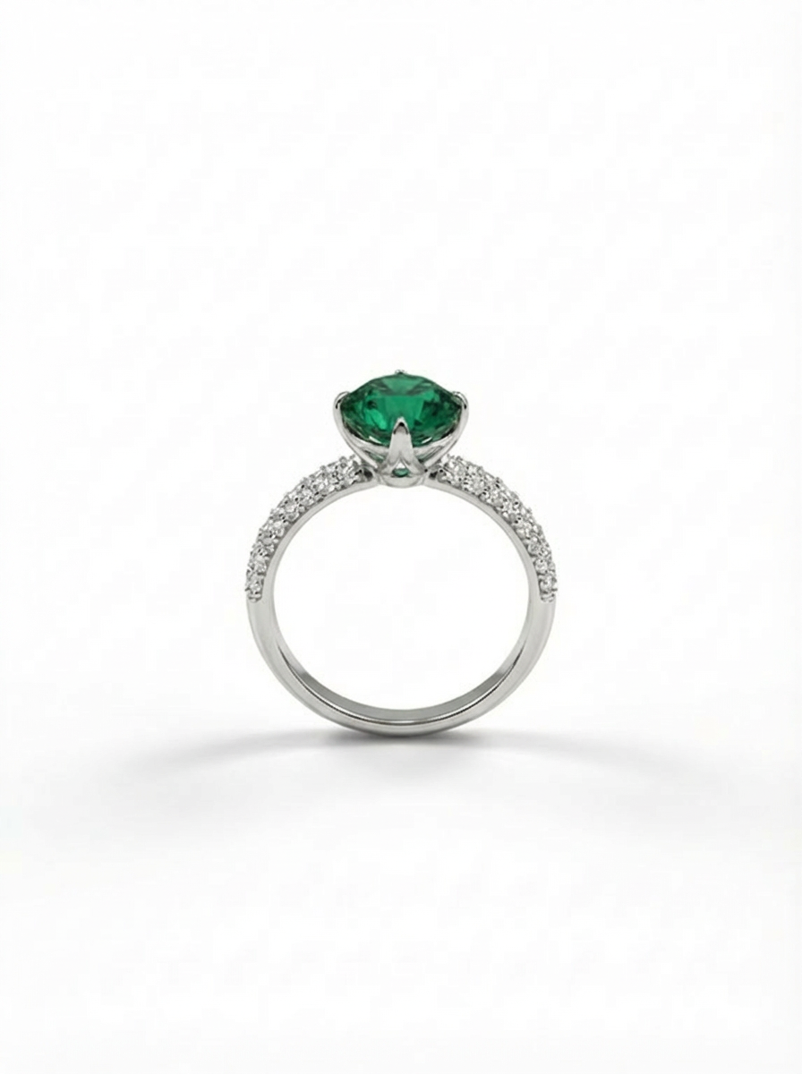 Emerald Love Ring