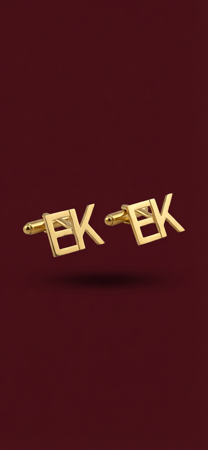 Gold cuff links