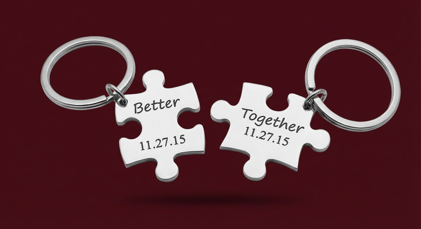 Pieces of You Keychain 2 pieces
