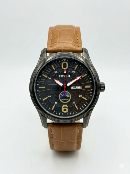 Brown Leather Fossil Watches