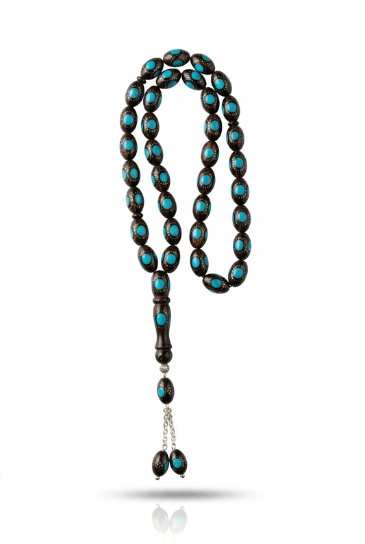 Sulemani "Evil Eye" Agate Tasbih (10mm)