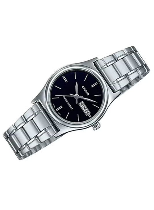 CASIO Stainless Steel Analog Watch LTP-V006D-1B2UDF - 25 mm - Silver