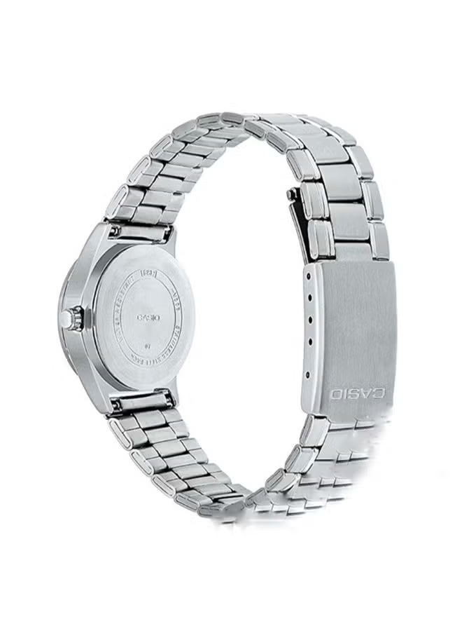 CASIO Stainless Steel Analog Watch LTP-V006D-1B2UDF - 25 mm - Silver