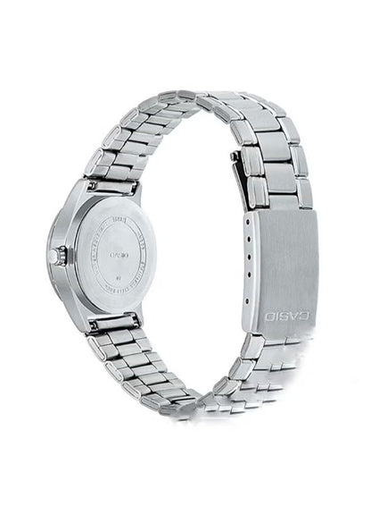 CASIO Stainless Steel Analog Watch LTP-V006D-1B2UDF - 25 mm - Silver