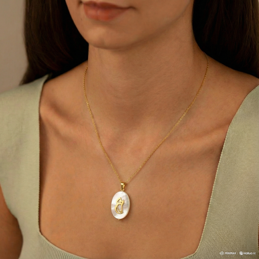 White Stone Necklace