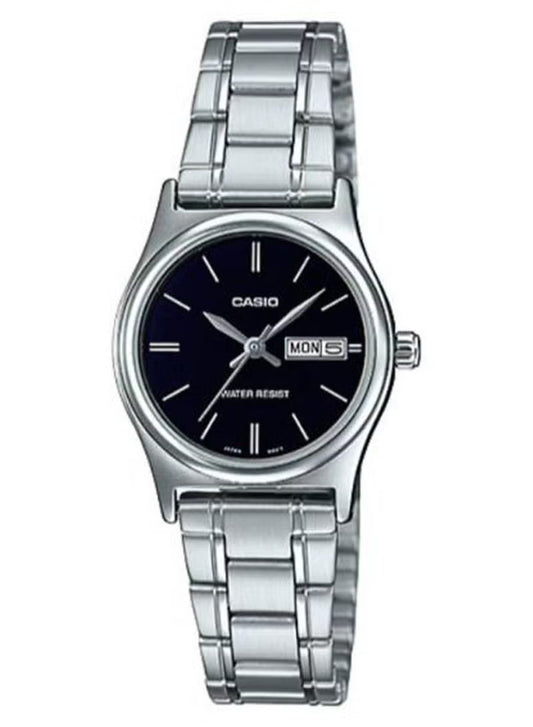 CASIO Stainless Steel Analog Watch LTP-V006D-1B2UDF - 25 mm - Silver